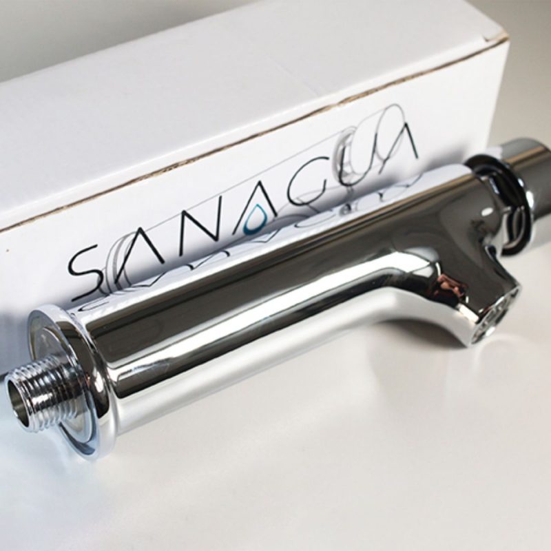 Grifo colectivo de bronce cromado de pared con 90 % de ahorro agua