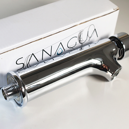 Grifo colectivo de bronce cromado de pared con 90 % de ahorro agua