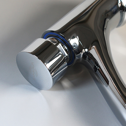 Grifo colectivo temporizado de bronce cromado de lavabo con 90 % de ahorro agua