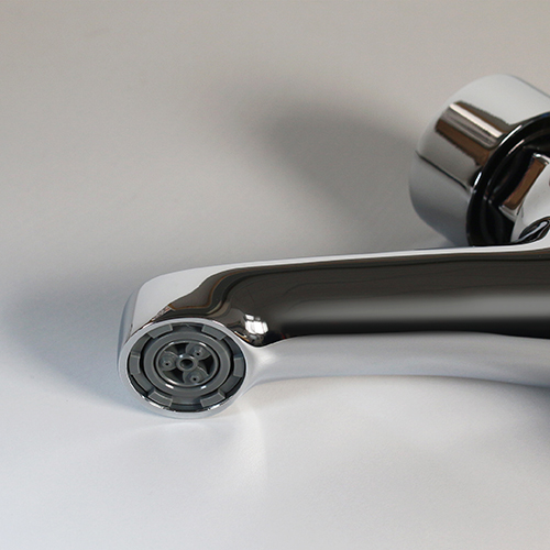 Grifo colectivo temporizado de bronce cromado de lavabo con 90 % de ahorro agua