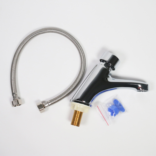 Grifo colectivo temporizado de bronce cromado de lavabo con 90 % de ahorro agua