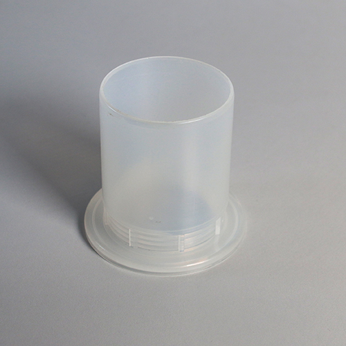 030221 Adaptador de desagüe corto con counternut transparente Utyma