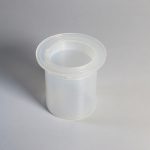 030221 Adaptador de desagüe corto con counternut transparente Utyma